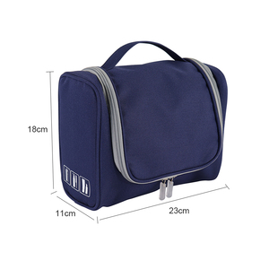 Wholesale Large Capacity 300d Cationic Cosmetic <b>Bag</b> Hanging Waterproof Hook Custom Logo Travel Portable Toiletry Organizer <b>Bag</b> - Product Image 4