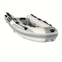 Bateau pneumatique à coque en aluminium UL245 de 245 cm avec support d'ancrage