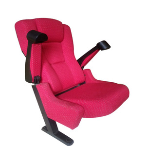 Silla de cine con carcasa de plástico y portavasos para teatro, auditorio, escuela, hotel, hospital - Product Image 2