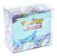 Caja Protectora Plegable de PVC Transparente de 0.5mm Resistente a los Rayos UV para Cartas Coleccionables TCG MTG, a Prueba de Polvo