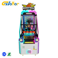 Machine de jeu d'arcade de basket-ball à monnayeur LED, très vendue pour centres commerciaux, avec support en anglais et garantie d'un an, pour salles de jeux
