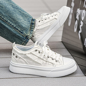 รองเท้าผ้าใบสไตล์ฮาร์เบอร์สำหรับผู้ชาย รุ่นซัมเมอร์ 2026 - ผ้าเดนิม ระบายอากาศได้ดี รองเท้าลำลองแบบสปอร์ต - Product Image 3