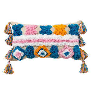 Federa per cuscino da tiro retrò etnica in stile marocchino fodera per cuscino in cotone trapuntato fatto a mano fodera per cuscino per la decorazione del divano di casa - Product Image 6