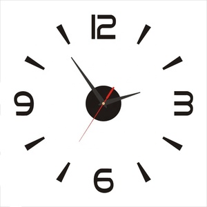 <span class=keywords><strong>Horloge</strong></span> <span class=keywords><strong>murale</strong></span> 3D en acrylique, autocollant, décoration <span class=keywords><strong>murale</strong></span>, mains en métal, mouvement silencieux, bon marché - Product Image 6