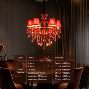 <span class=keywords><strong>Lampadario</strong></span> in Cristallo Rosso e Blu, <span class=keywords><strong>Lampadario</strong></span> in Cristallo K9, <span class=keywords><strong>Lampadario</strong></span> <span class=keywords><strong>Moderno</strong></span> per Soggiorno, Lampadari per Eventi - Product Image 1