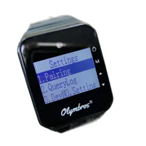 Olymbros Détecteur de mouvement pour système d'alarme de chasse sans fil pour l'extérieur avec 1 montre-récepteur et 2 capteurs PIR