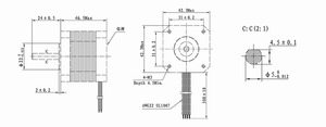 Motor Híbrido Lineal Plano de Alto Torque con Controlador Nema17 de Bucle Cerrado 42D7420-01, Alta Vibración Baja, Baja Vibración Alta, Baja Vibración - Product Image 1