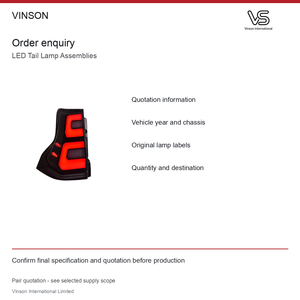 Conjunto de luces traseras LED (par) para Toyota Land Cruiser Prado 2010-2017, lente transparente - Product Image 6