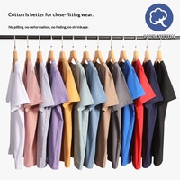 T-shirt à manches courtes col rond uni pour homme et femme, 200g, respirant, de haute qualité, ample, pour le travail, logo personnalisé