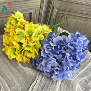 <b>Hydrangea</b> <b>Artificial</b> Flowers Silk Round Wedding Decor Floral Wall Decoration China Made - Product Image 2
