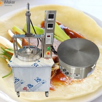 Machine à faire des crêpes chinoises fines, machine à faire des crêpes hollandaises rotative automatique