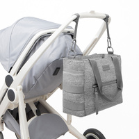 Sac à langer personnalisé pour maman en néoprène imperméable Sac à langer à bandoulière pour nouveau-né Sac fourre-tout