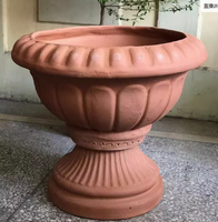 Style romain antique Forme de trophée créative Simple Charnu Plantation Art Pot en argile de magnésium fait à la main