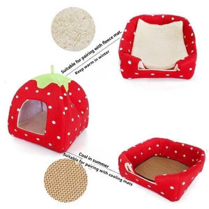 Cama para Mascotas Plegable Clásica de Invierno, Lavable, Transpirable, Suave y Cómoda, con Cubierta Extraíble y Duradera - Product Image 4