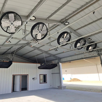 Ventilateur de circulation contrôlé par application pour poulailler, 8 points d'installation, pales en plastique, équipement agricole