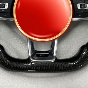 Volante de Fibra de Carbono para Volkswagen VW Polo Golf <span class=keywords><strong>R</strong></span> 6 7 8 MK6 MK7 GTi <span class=keywords><strong>Passat</strong></span> <span class=keywords><strong>B7</strong></span> B8 Jetta Gti Mk7 Gts Gtd Gte <span class=keywords><strong>R</strong></span>-<span class=keywords><strong>line</strong></span> Golf7 - Product Image 5