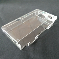 Boîtier de protection pour console de jeu pour 3DS, coque avant et arrière, coque en cristal de remplacement pour 3DS, housse de protection