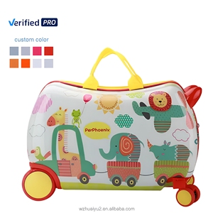 Caja de equitación para niños de dibujos animados multifuncional, equipaje resistente, <span class=keywords><strong>Maleta</strong></span> giratoria de rueda Universal con diseño de moda, regalo para bebé - Product Image 1