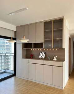 Customized Size Marble <b>Sideboard</b> Solid Wood Material Restaurant Furniture-Environmentally Protected - Product Image 3