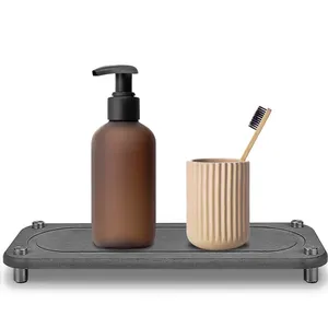 Instant Dry Sink Caddy Runde Arbeits platte Regal für Küchen einsatz Organizer Badezimmer zubehör 22x34 Tablett unter