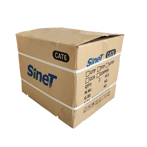 Sinet ETL được liệt kê 550MHz dữ liệu phòng Cat6 Mạng Cáp Ethernet 1000ft Đồng rắn 23AWG 305M LAN CMR CMP 23AWG cáp Ethernet - Product Image 6