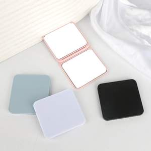 Multi Color Travel Handheld 2-seitige quadratische Mini tragbare kompakte Make-up klappbare Geldbörse Spiegel für Mädchen Frauen Geschenke - Product Image 6