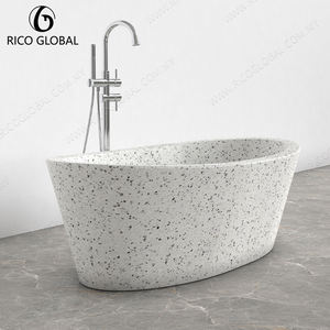Bañera Independiente de Piedra Terrazo de Diseño de Lujo, Accesorio Premium para Baño - Product Image 2