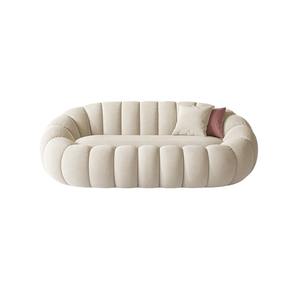 Canapé pouf en forme de citrouille, tissu floqué rond, canapé pivotant pour salon, pour se détendre et dormir, usage adulte - Product Image 3