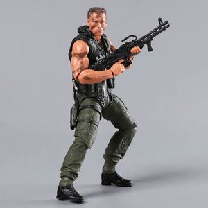 Figurine articulée NECA <span class=keywords><strong>Commando</strong></span> John Matrix Schwarzenegger, modèle PVC, jouet - Product Image 3