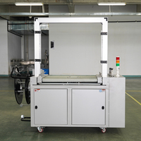Machine à cerclage électrique entièrement automatique KZ-102A pour boîtes en carton, ruban PP, boîtes de plusieurs tailles, ligne d'emballage, table à rouleaux