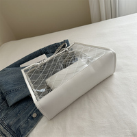 Sacs à main en PVC transparent de haute qualité pour femmes, sacs à main d'été, grands sacs de plage transparents pour voyages, vente en gros