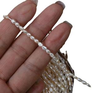 Perles d'eau douce naturelles fortes et brillantes de 3 à 10 mm, parfumées, perles en vrac, pierre baroque irrégulière, matériau semi-fini - Product Image 5