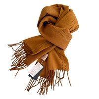 Châle long unisexe en 100% laine épaisse, imprimé numérique, double face, patchwork géométrique, à franges, collection automne-hiver