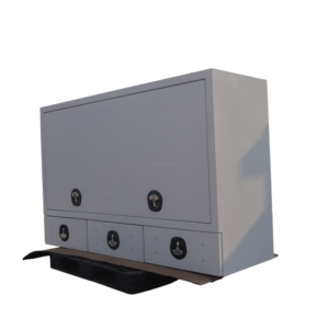 3.0mm Aluminum Truck <b>Tool</b> <b>Box</b> Fish Scale Welded Waterproof Ute Storage <b>Box</b> With 5 Whale Tail <b>Locks</b> Gas Strut Removable Shelf - Product Image 1