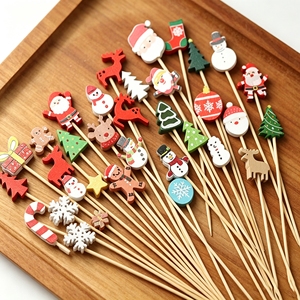 Palillos de Bambú Ecológicos Desechables de Grado Alimenticio <span class=keywords><strong>ECOLIFE</strong></span>, Palitos Biodegradables para Frutas, Mini Palillos Coloridos de Color Natural para Bodas - Product Image 3