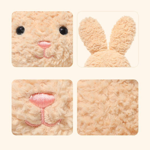Toptan Uzun Peluş Süper Yumuşak Sevimli Tavşan Çocuk Uyku Arkadaşı Oyuncakları, Yıkanmış PP Pamuklu Yorganlı Bebekler İçin - Product Image 3