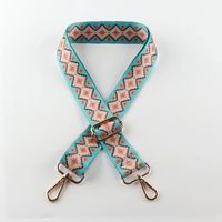 Accessoires de sac de bricolage de style ethnique Sangles de remplacement réglables avec des motifs géométriques uniques et un matériel métallique durable