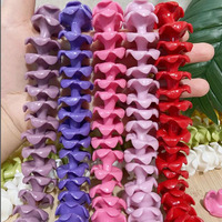Manik-manik Plumeria Hawaii untuk Pembuatan Garland/Lei Mobil, Manik-manik Bunga Puakenikeni untuk Anting, Manik-manik Warna-warni untuk Pembuatan Kalung