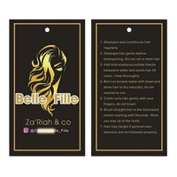 Étiquettes Personnalisées à Prix d'Usine pour Perruques en Cheveux Naturels, Étiquettes de Perruques et Emballages d'Extensions Capillaires pour la Vente