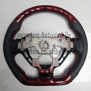 Volant de direction en cuir perforé en fibre de carbone noir avec bande supérieure, le plus populaire pour Nissan <span class=keywords><strong>GTR</strong></span> 85 - Product Image 2