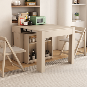 Mesa extensible de moda para el hogar, diseño de almacenamiento de madera, mesa MDF con silla, consola, esquina, sala de estar, juego de mesa de <span class=keywords><strong>comedor</strong></span> - Product Image 6