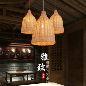 Lámpara Colgante de Mimbre Tejido, Ovalada, con Bombilla LED E27, para Sala de Estar, Dormitorio, Comedor - Product Image 4