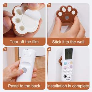 IKOPFLNモダンな環境にやさしい壁リモコンホルダー磁気サポートと4ピース収納 - Product Image 4