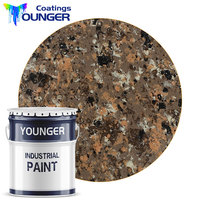 Pierre naturelle texturée à séchage rapide personnalisée, revêtement de granit liquide, peinture en aérosol pour les projets de façade