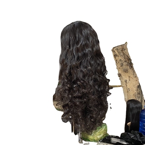 Perruque à fermeture en dentelle ondulée bouclée à donneur unique, 100 % cheveux humains bruts vietnamiens, extensions de cheveux naturels vierges, lot de perruques - Product Image 4