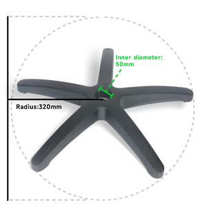 Basi per Sedie in Plastica di Alta Qualità, Gambe per Sedie in Plastica, Ruote a Stella Rotanti per Sedie e Parti di Ricambio - Product Image 1