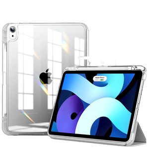 Funda Transparente para Tablet PC para <span class=keywords><strong>iPad</strong></span> Pro 11 Pulgadas 2025 6.ª Generación, Cubierta Trasera Transparente, Soporte para Lápiz, Soporte Plegable en <span class=keywords><strong>Y</strong></span> - Product Image 1