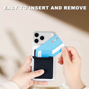 Nuevo Diseño, Logotipo Personalizado, <span class=keywords><strong>Cartera</strong></span> Delgada y Minimalista para Teléfono, Adhesiva Magnética, con Solapa para Tarjetas - Product Image 4