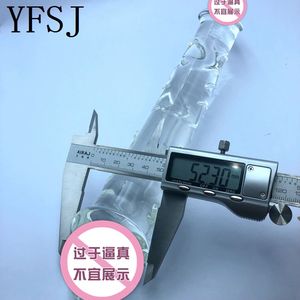 Giant tweekoppige grote glas <span class=keywords><strong>penis</strong></span> voor vrouwen - Product Image 3