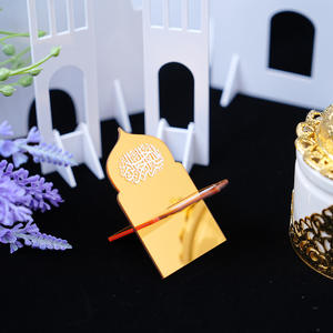 Decoración de Madera 3D con Forma de Castillo <span class=keywords><strong>para</strong></span> el Ramadán 2026, Decoración Islámica con Caligrafía Árabe Bismillah, Soporte <span class=keywords><strong>para</strong></span> Fecha, Regalo Islámico <span class=keywords><strong>para</strong></span> el Eid Mubarak - Product Image 5